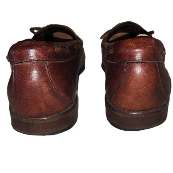 Ralph Lauren Men's Brown Leather Loafers Size 9.5D Dress Shoes Leather Sole - Picture 3 of 6